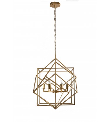 Gold Iron Frame Ceiling Fixture (KJ03) - Bethel International Gold Iron Frame Ceiling Fixture (KJ03) - Bethel International