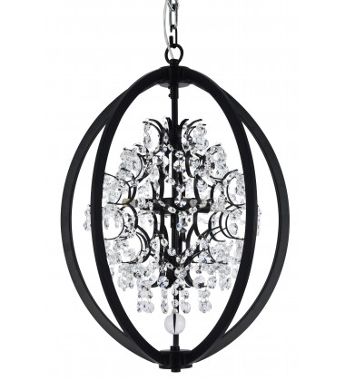  Chandelier (LA10C18BLK) - Bethel International
