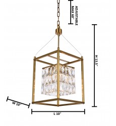  Antique Brass Chandelier (LA11AB-10) - Bethel International