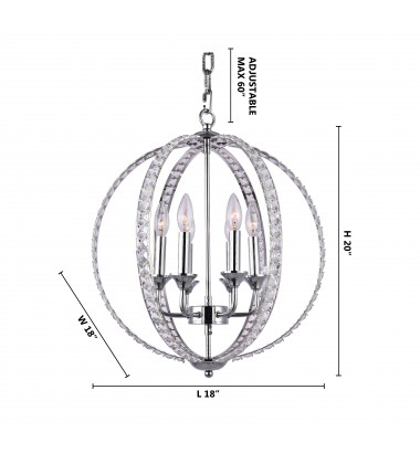  Clear Crystal  chandelier (LA16) - Bethel International