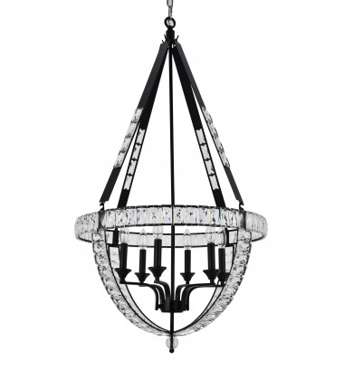  Chandelier  (LA17C24BLK) - Bethel International
