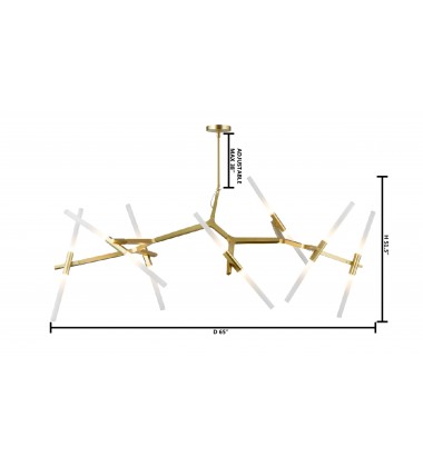 Glass bar rod Ceiling Fixture (MA22) - Bethel International Glass bar rod Ceiling Fixture (MA22) - Bethel International