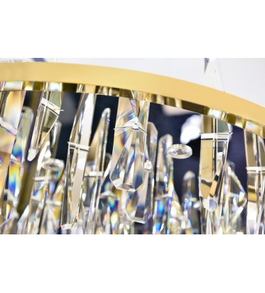 Gold LED Chandelier (MAT02C23G) - Bethel International Gold LED Chandelier (MAT02C23G) - Bethel International