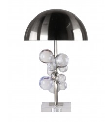  Clear Crystal Base Table Lamp (MTL10PQ-CH+CL) - Bethel International
