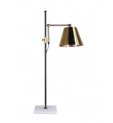  White Marble Base Table Lamp (MTL15PQ-GD) - Bethel International