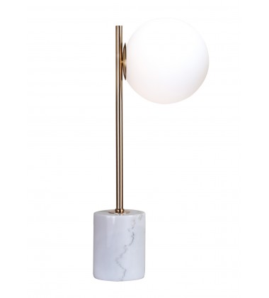  White Marble Base  Table Lamp (MTL24PQ-GD) - Bethel International