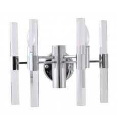  Chrome metal frame Wall Sconce (MU07CH) - Bethel International