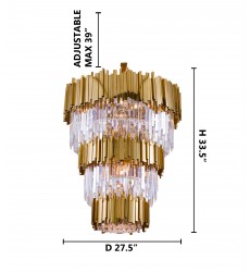  Three Tiers Chandelier (MU10) - Bethel International