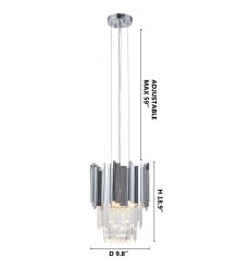  Single Pendant Lighting (MU106P9CH) - Bethel International