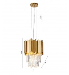  Single Pendant Lighting (MU106P9G) - Bethel International