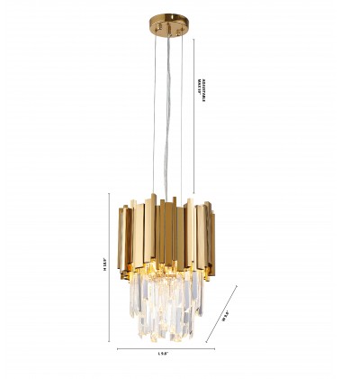  Single Pendant Lighting (MU106P9G) - Bethel International