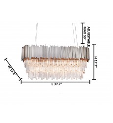  Shiny Nickel Chandelier (MU11SHN) - Bethel International