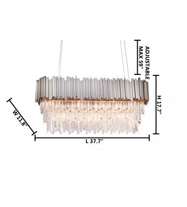  Shiny Nickel Chandelier (MU11SHN) - Bethel International