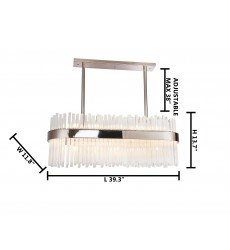  Shiny Nickel Finish Chandelier (MU14SHN) - Bethel International