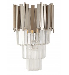  Shiny Nickel Wall Sconce (MU24SHN) - Bethel International