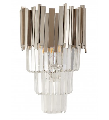  Shiny Nickel Wall Sconce (MU24SHN) - Bethel International