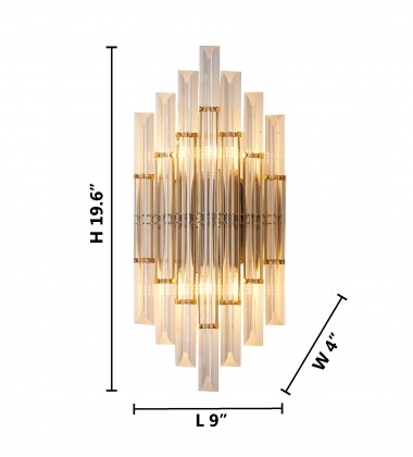  Gold Finish Wall Sconce (MU26) - Bethel International