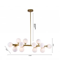  Milk White Glass Globe Shade Ceiling Fixture (MU29) - Bethel International