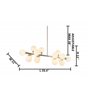  Shiny nickel frame Ceiling Fixture (MU29SHN) - Bethel International