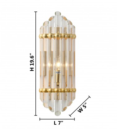  Gold Finish Wall Sconce (MU45) - Bethel International