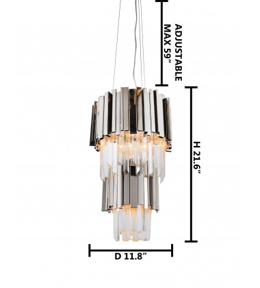  Two ties frame Chandelier (MU47SHN) - Bethel International