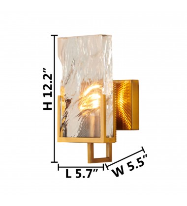  Gold Finish Wall Sconce (MU48) - Bethel International