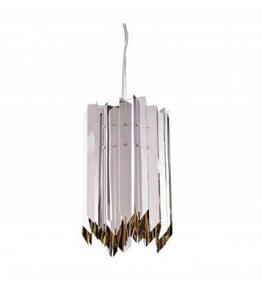 Shiny Nickel Finish Single Pendant Lighting (MU49SHN) - Bethel International