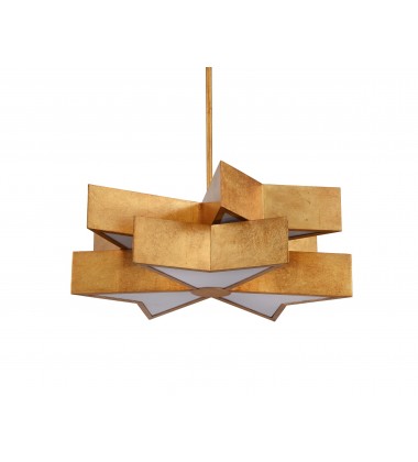Gold Leaf Star Frame Ceiling Fixture (MU65) - Bethel International Gold Leaf Star Frame Ceiling Fixture (MU65) - Bethel International