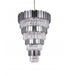  Shiny Nickel Finish Chandelier (MU66SHN) - Bethel International