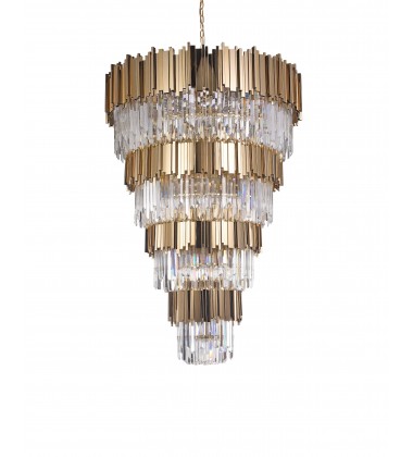  Gold Finish Chandelier (MU66) - Bethel International