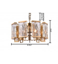  Brass Chandelier (MU75) - Bethel International