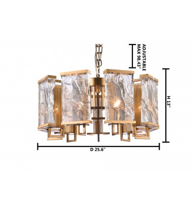  Brass Chandelier (MU75) - Bethel International