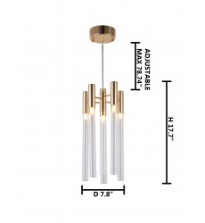  Gold Single Pendant Lighting (MU78) - Bethel International