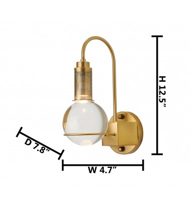  Wall Sconce (MU90W12BR) - Bethel International