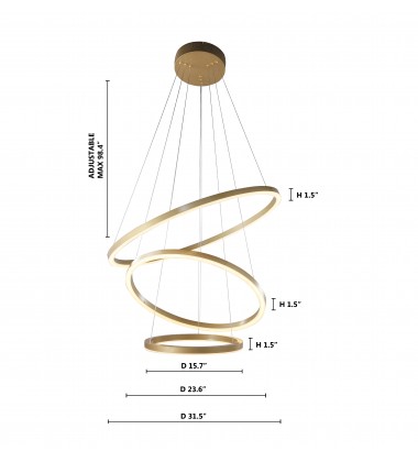 Gold LED Lighting (OC18C31G) - Bethel International Gold LED Lighting (OC18C31G) - Bethel International