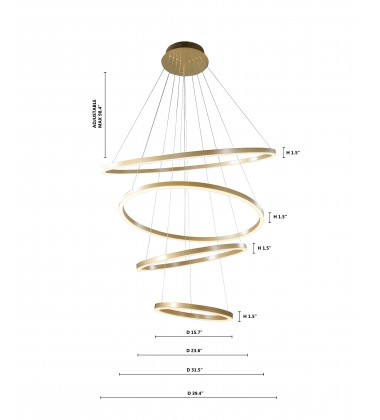 Gold LED Lighting (OC19C39G) - Bethel International Gold LED Lighting (OC19C39G) - Bethel International