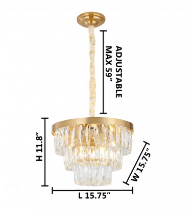  Chandelier (OC32C16G) - Bethel International