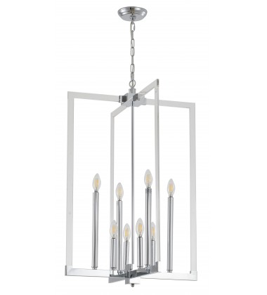 Chrome Metal Frame Ceiling Fixture (TD21CH) - Bethel International Chrome Metal Frame Ceiling Fixture (TD21CH) - Bethel International