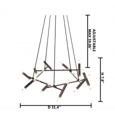  Shiny Nickel  Ceiling Fixture (TM02) - Bethel International