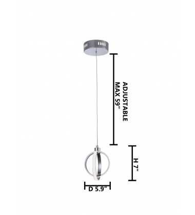  ORB Fixture LED Single Pendant Lighting (TR26) - Bethel International