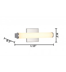  White Glass Shade LED Wall Sconce (VA01) - Bethel International