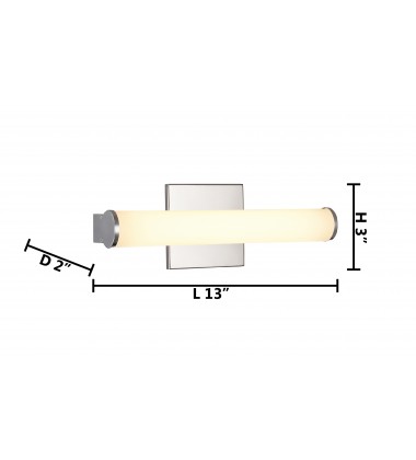  White Glass Shade LED Wall Sconce (VA01) - Bethel International