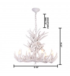  White Antler Lighting (YA28C39W) - Bethel International