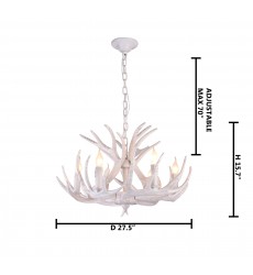  White Antler Lighting (YA29C27W) - Bethel International