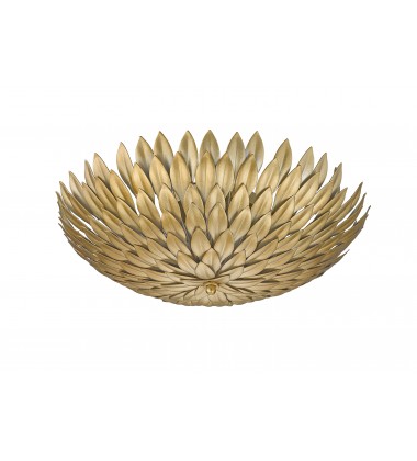  Leaf Round Flush Mount (YS40991-3CB) - Bethel International