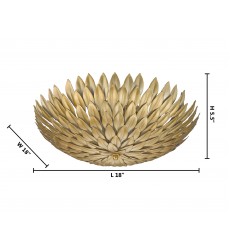  Iron Frame Flush Mount (YS40991-3CS) - Bethel International