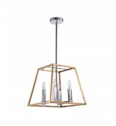  Gold And Chrome Finish Ceiling Fixture (YS5212-4GDCH) - Bethel International