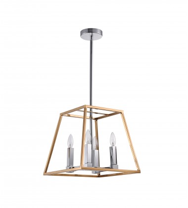  Gold And Chrome Finish Ceiling Fixture (YS5212-4GDCH) - Bethel International