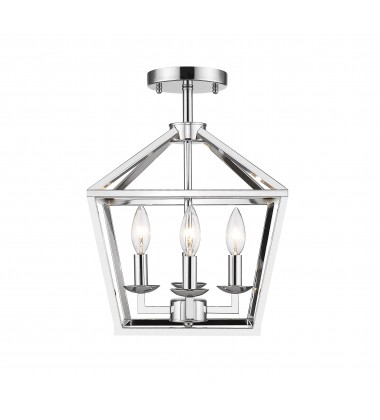  Shiny Nickel Finish Ceiling Fixture (YS6217-4SF) - Bethel International