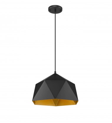  Black shade  Single Pendant Lighting (YS7702-1PM-BK) - Bethel International